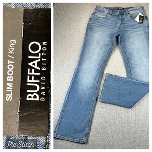 Buffalo David Bitton new with tags‎ Bootcut Jeans Mens 32x32 Light Wash Stretch